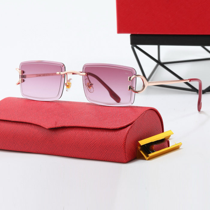 Wholesale New sunglasses with frameless cut edges, trendy sunglasses