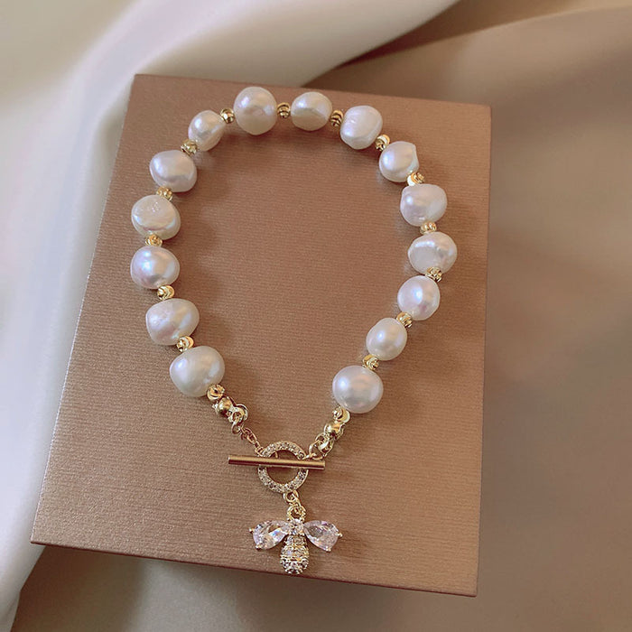 Wholesale Bees Pearl Bracelet Women's Simple Distinctive Handmade Jewelry Bracelet