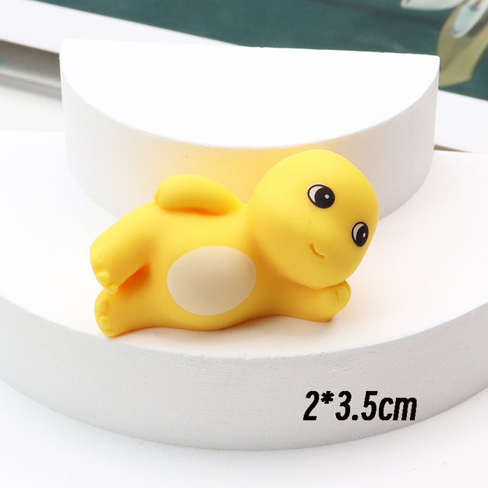 Wholesale P 3D Cute Solid Color Resin Little Dinosaur Accessories DIY JDC-FK-YaoL002