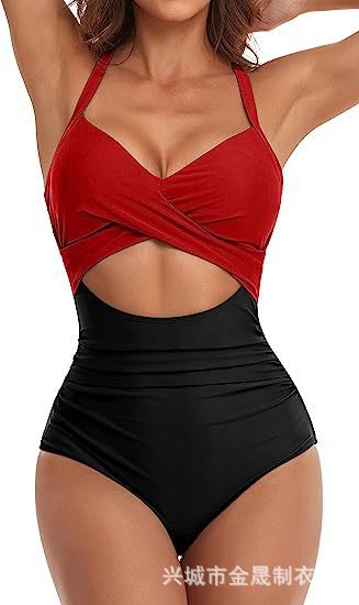 Wholesale Jumpsuit sexy women's swimsuit backless tight cross tie bikini