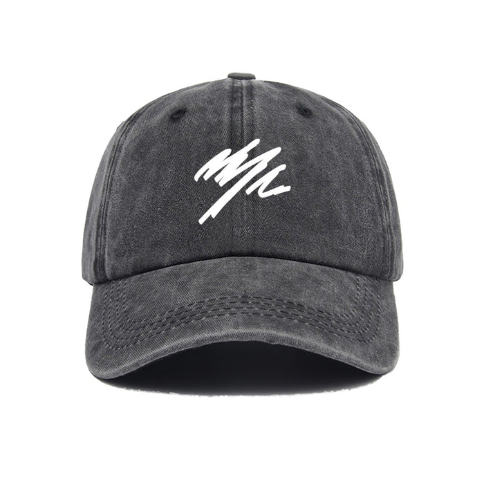 Wholesale Duck cap with simple letter print and deep top, versatile wide brimmed big toe baseball cap