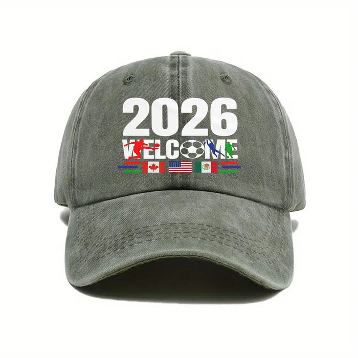Wholesale Soft-Top Baseball Cap for World Cup Print Sun Hat