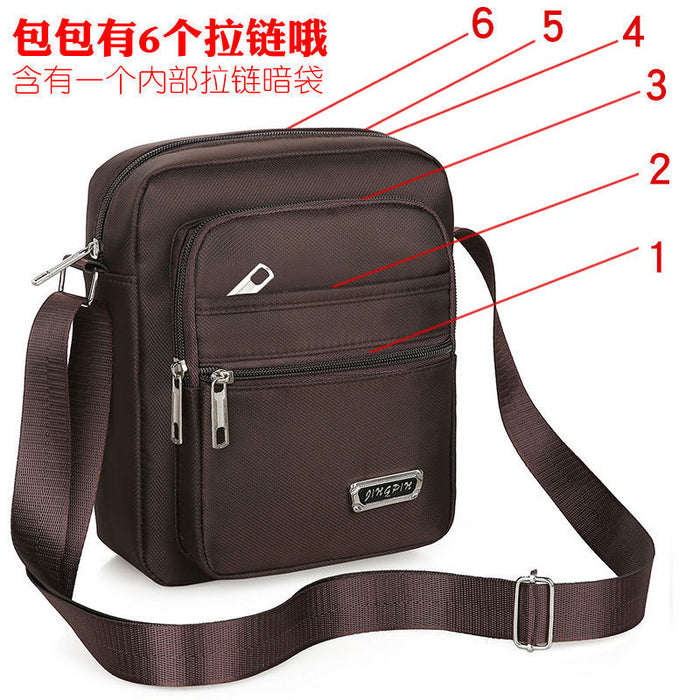 Wholesale New men's bag with large capacity single shoulder crossbody bag, casual multi-layer single backpack, business men's bag