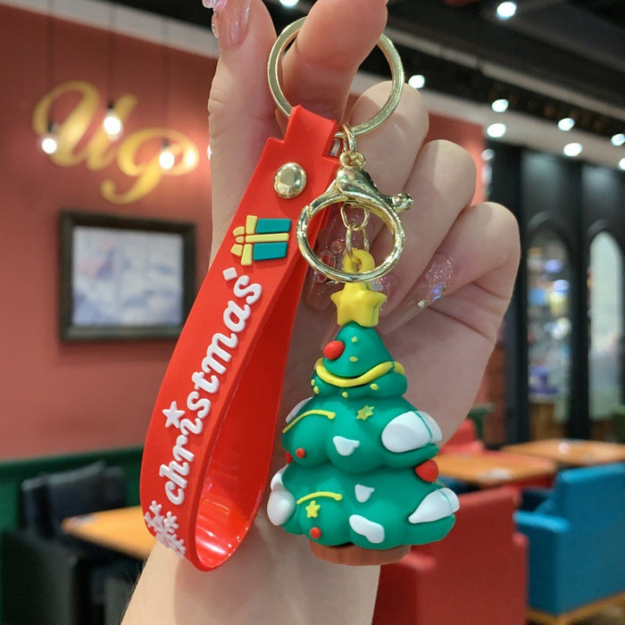 Wholesale Cartoon Cute Christmas Snowman Keychain