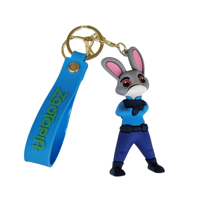 Wholesale Cartoon Silicone Doll Keychain JDC-KC-ZhuoRan011