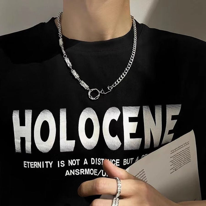 Wholesale Necklace, titanium steel, high-end sweater, chain jewelry, light luxury, versatile jewelry