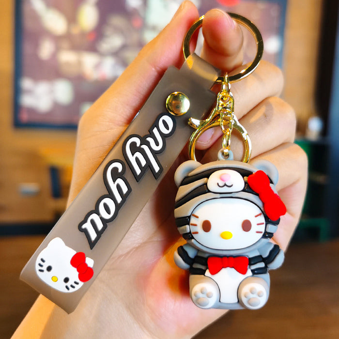 Wholesale Rubber Cartoon Doll Three-dimensional Keychain JDC-KC-Tingm086