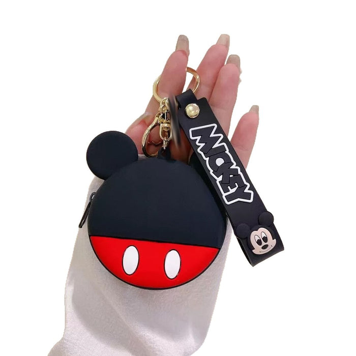 Wholesale Fashion Silicone Cartoon Coin Purse With Zipper Transparent Small Wallet Pendant