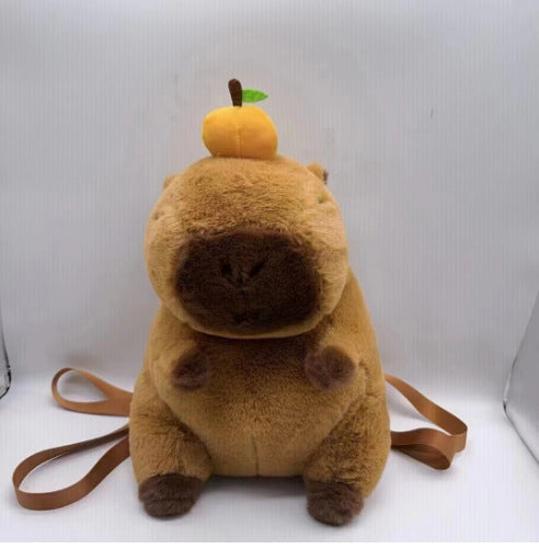 Wholesale Plush Capybara Backpack Cute Crossbody Handbag Female Cartoon Student Small Backpack