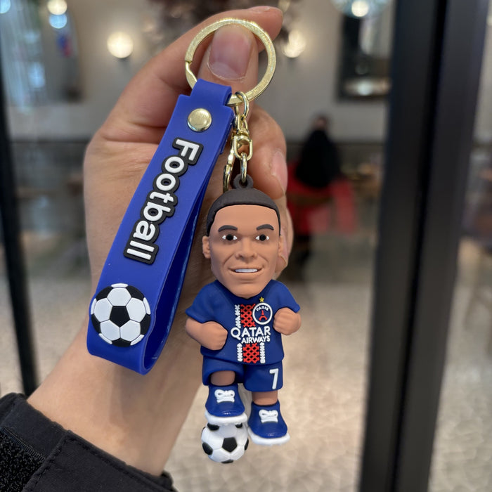 Wholesale 2pcs World Cup Cartoon Football Star Keychain Fashion Accessory Fan Gift