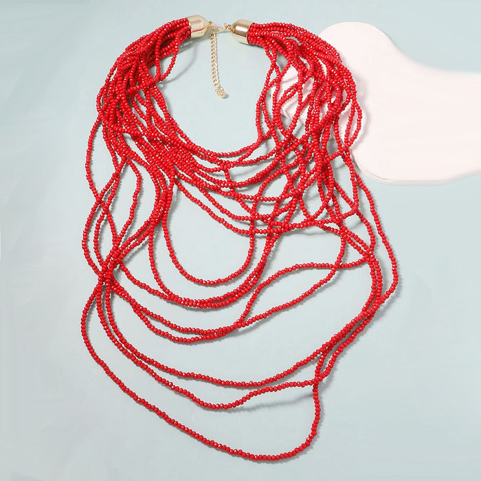 Wholesale Bohemian Fashion Complex Design Sense Multi-layer Women's Necklace