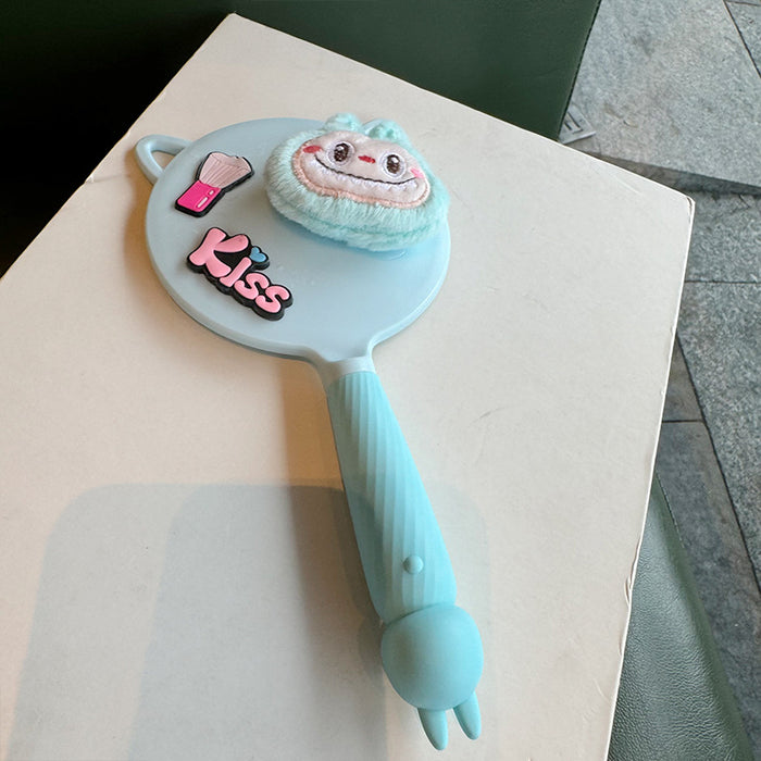 Wholesale Love makeup mirror with cartoon bunny cute Korean style soft girl makeup mirror