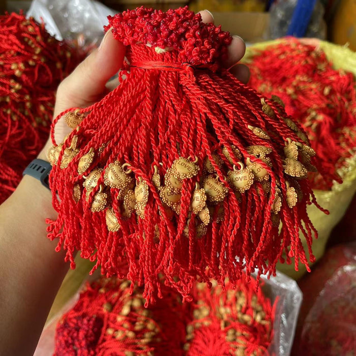 Wholesale Red rope bracelet, red rope woven bracelet