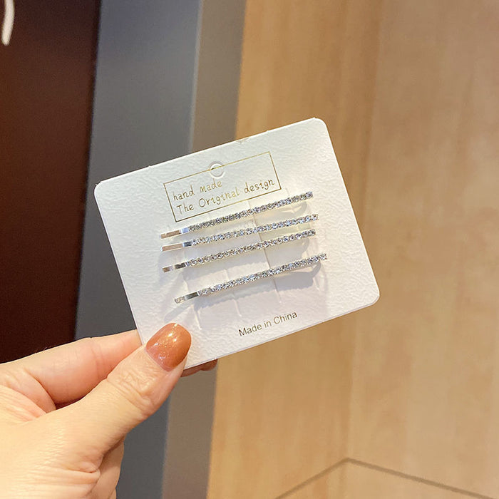 Wholesale hairpin clip flash Diamond side clip bangs girl hairpin