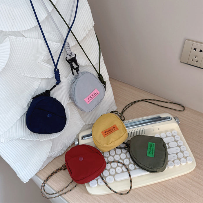 Wholesale New neck hanging small bag, trendy children's baby accessory bag, stylish headphone bag, portable wallet for outdoor use