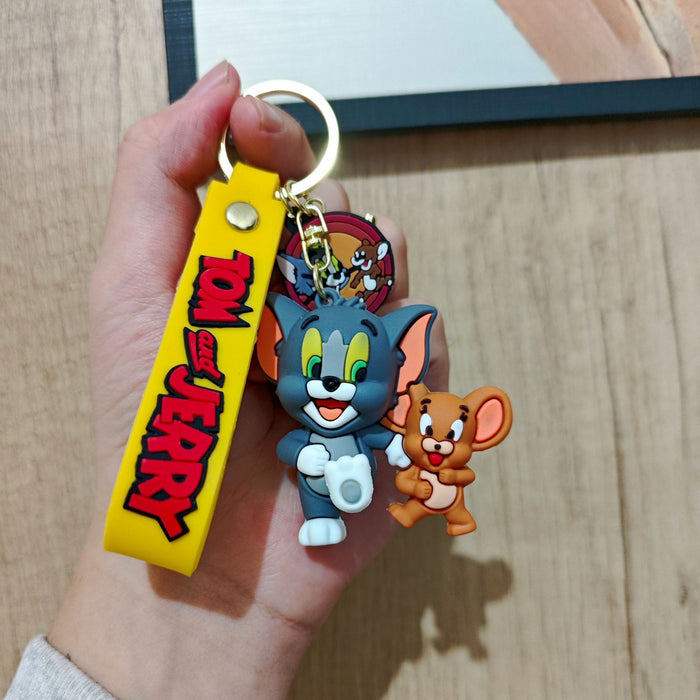 Wholesale Keychain, simple car keychain, creative couple backpack decoration