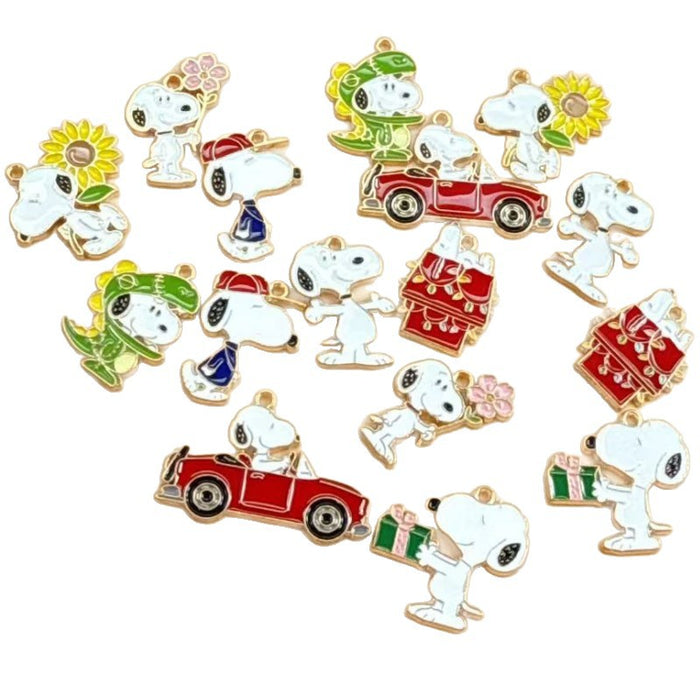 Wholesale 10 PCS Cute and able cartoon-style alloy enamel DIY Charms