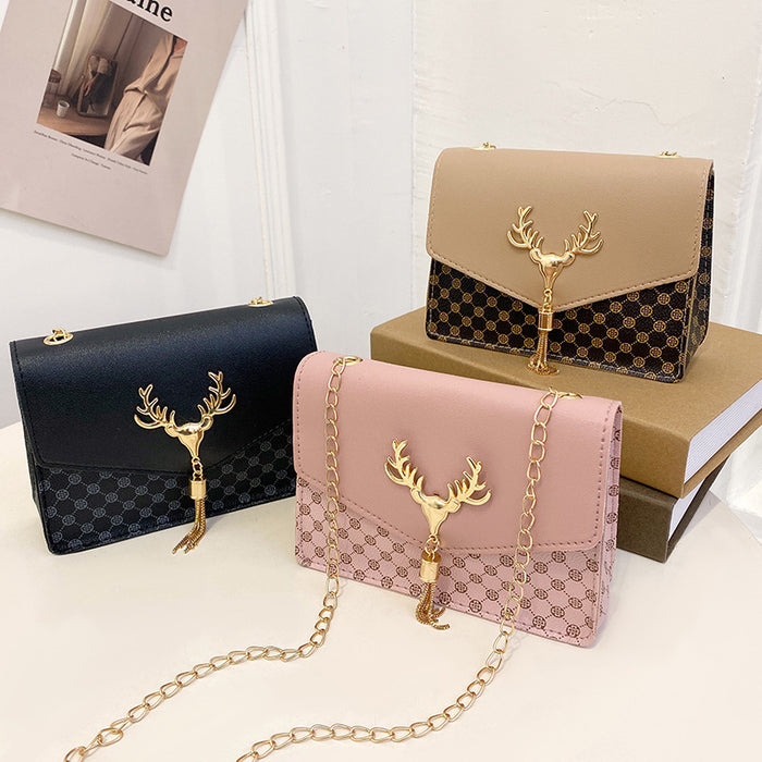 Wholesale Fashion diamond grid chain bag