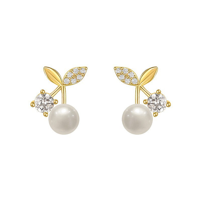 Wholesale Earrings with high-end and niche design, pure silver needle for ear hole maintenance