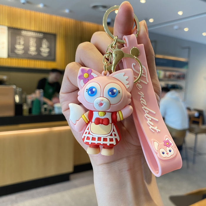 Wholesale Cartoon Silicone Doll Keychain JDC-KC-MingT116