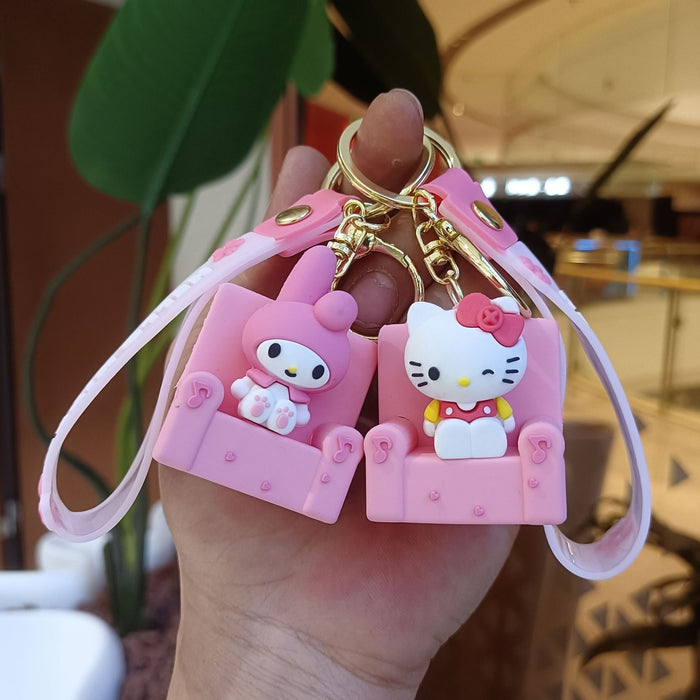 Wholesale PVC Cartoon Doll Keychain JDC-KC-KuangK006