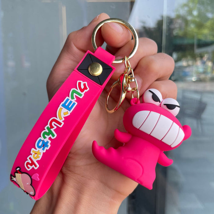 Wholesale Keychain cartoon doll cute backpack pendant doll machine small gift car keychain wholesale