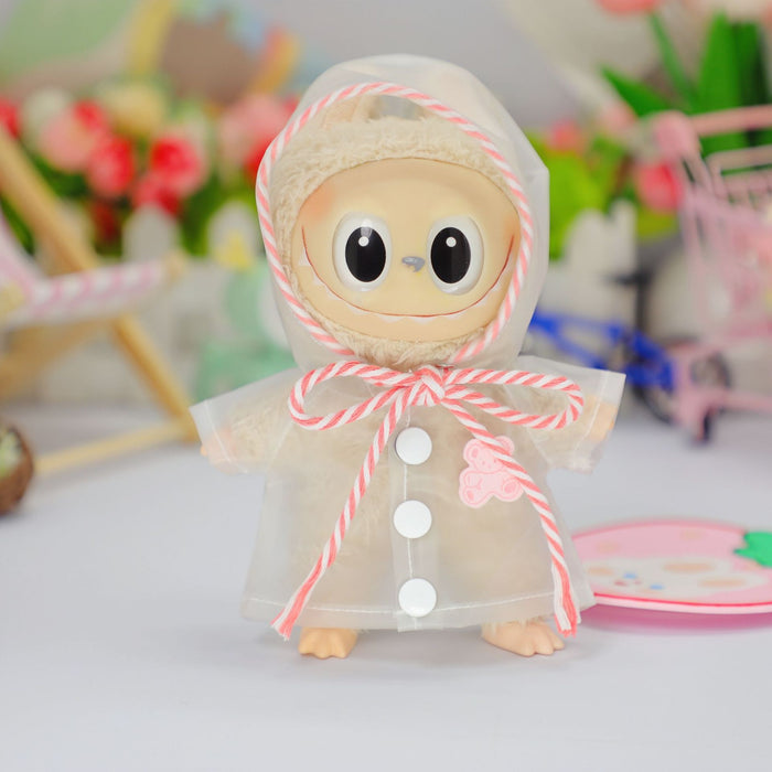 Wholesale Raincoat Dress-Up Dolls Waterproof Hooded Outwear Clothes  Pendant Doll Clothes