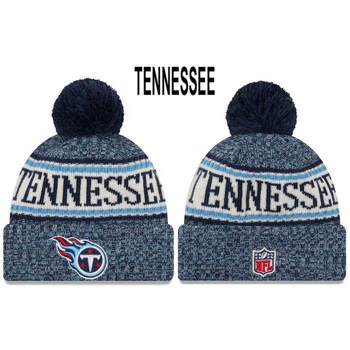 Wholesale Plush wool hat rugby team stretch knitted hat sports hat beanie