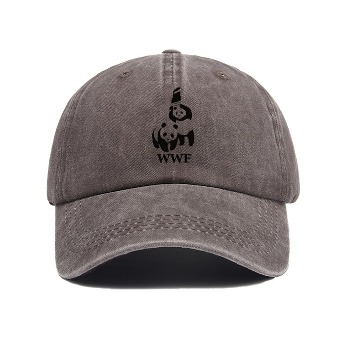 Wholesale Printed baseball cap for outdoor leisure, sun shading, washed retro trend, duckbill cap