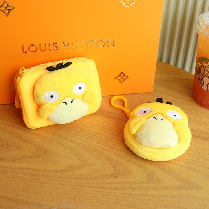 Wholesale Yellow Duck Plush Bag Charm Car Key Accessory Cute Coin Purse