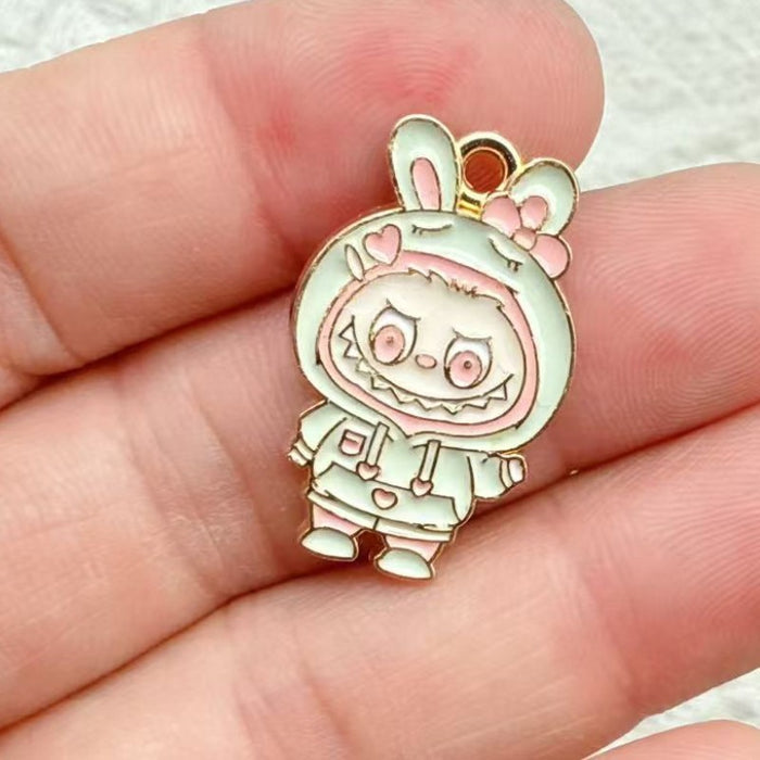 Wholesale 10pcs Anime Alloy Oil Drip DIY Earrings,  Bracelet,  Keychain,  Pendant