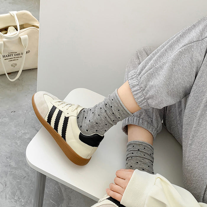 Wholesale Socks children retro rolled edge mid tube socks artistic socks