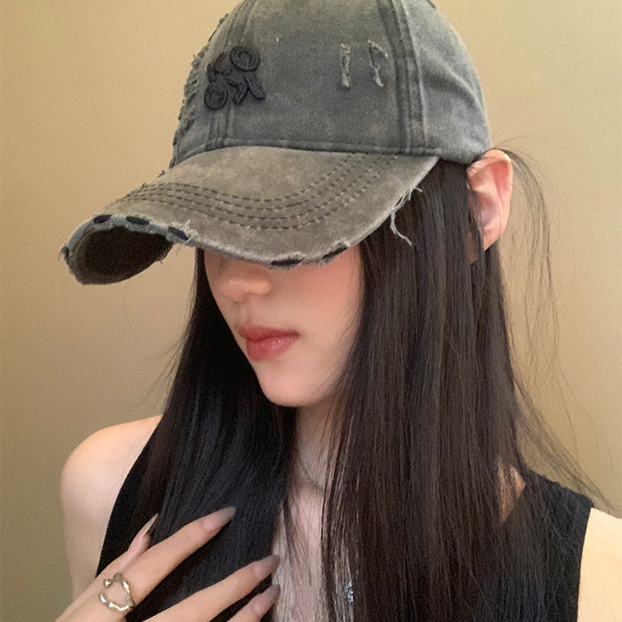 Wholesale Baseball Cap Women's  New Washed Old All-match Cap Hat Fashionable Cotton
