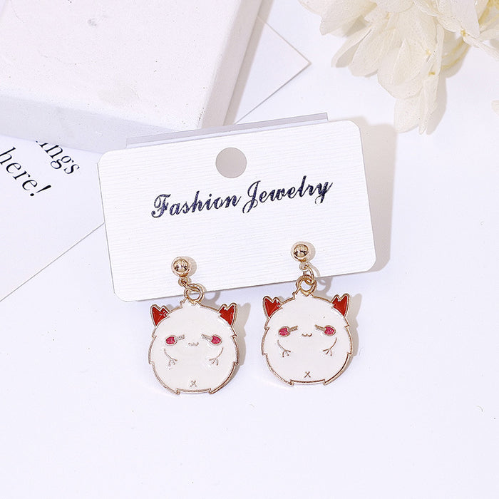 Wholesale Metal Electroplated  Earrings Pumpkin Ghost Pendant Fashion Jewelry Accessory for Women