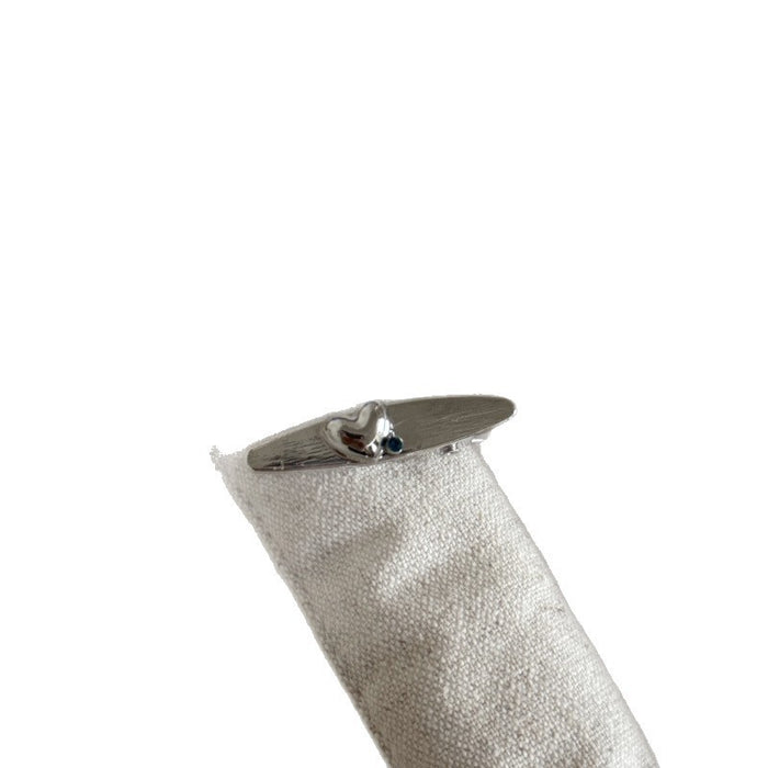 Wholesale Bow metal hair clip, heart-shaped small bangs clip, back of the head headpiece, hair clip