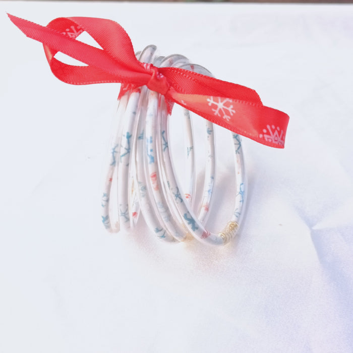 Wholesale multi-layer silicone Christmas bracelet
