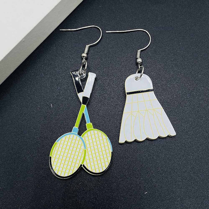 Wholesale Baseball Earrings Basketball Football Rugby Jersey Acrylic Earrings Jewelry Sports Events