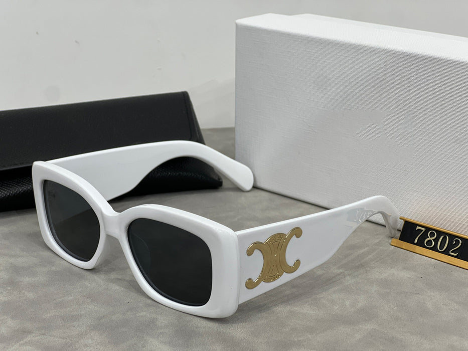 Wholesale  Square Wide-leg Sunglasses Women's  Retro Sunglasses Sunscreen Personalized All-match Glasses