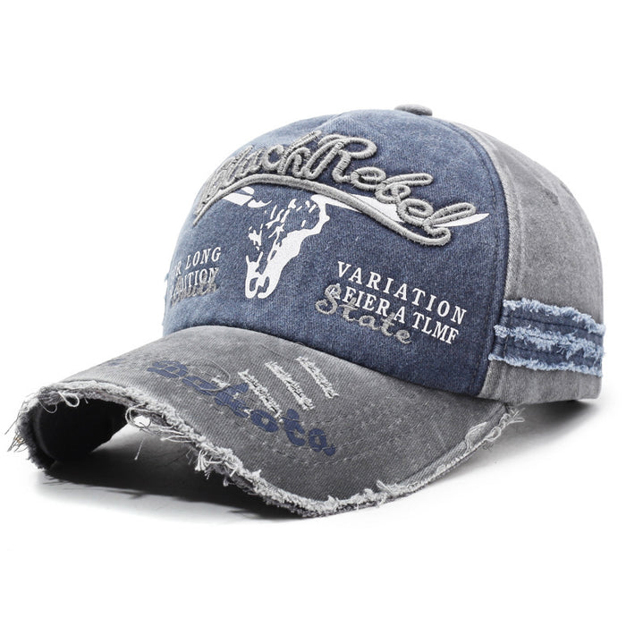 Wholesale Embroidered Men' s and Women' s Washed Baseball Cap