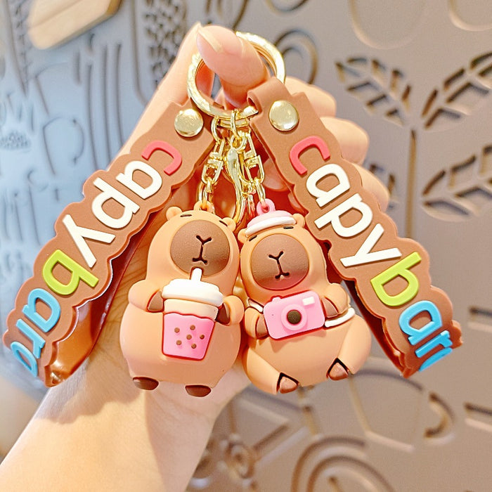 Wholesale Silicone Cartoon Doll Keychain JDC-KC-MingT097