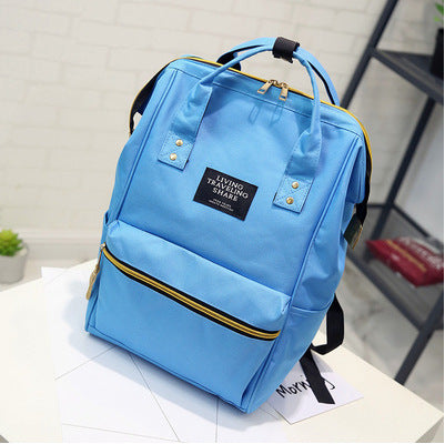 Wholesale Japanese Large Steel Wire Clamp Women's Bag Dual-use Student Canvas Travel Backpack Junior High School Backpack JDC-BP-SS004