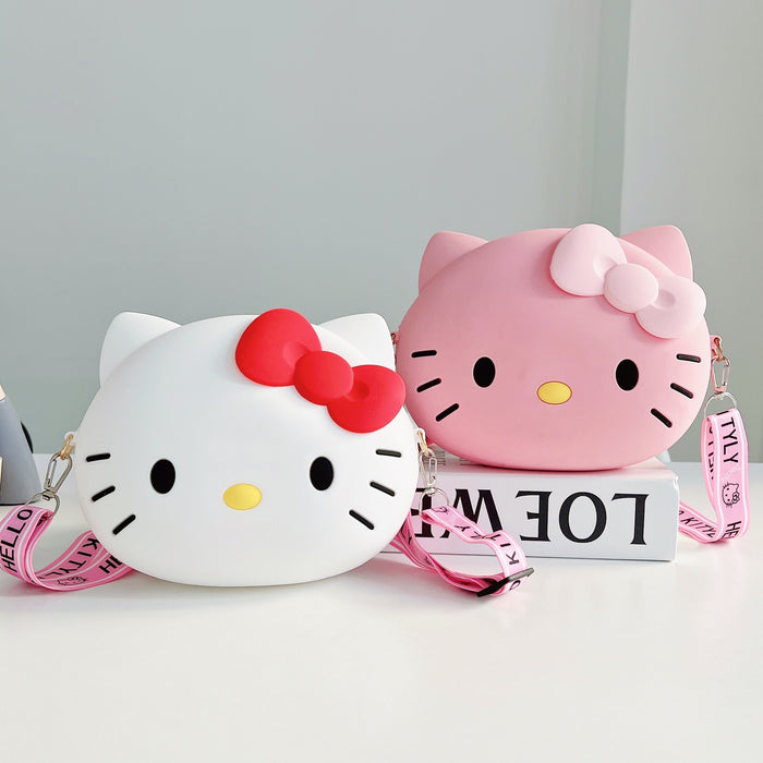 Wholesale New cartoon phone bag, single shoulder crossbody bag, cat head bag