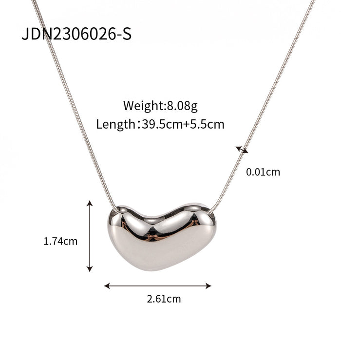 Wholesale 18k Gold Plated Stainless Steel Snake Bone Chain Pendant Necklace JDC-NE-JD414