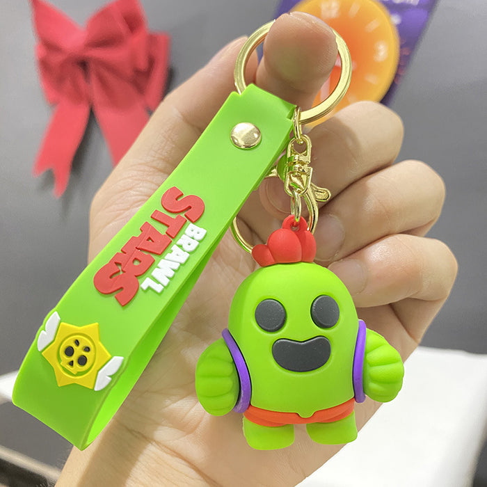 Wholesale Cute PVC cartoon character keychains