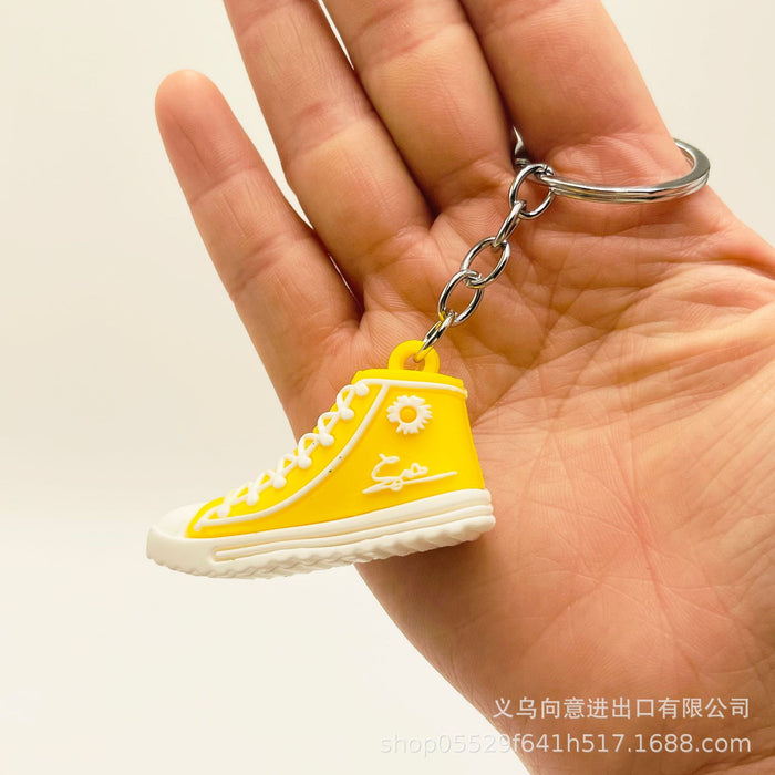 Wholesale PVC Cartoon Daisy Shoe Keychain JDC-KC-XiangY061