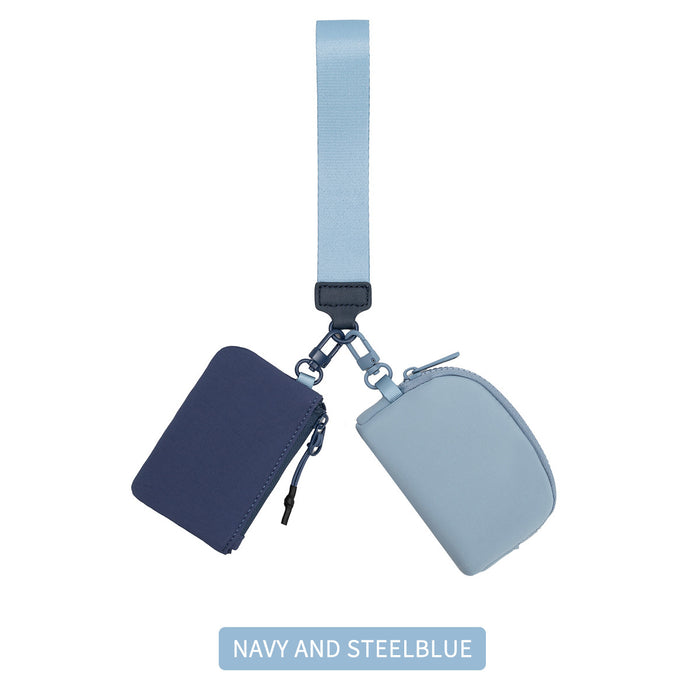 Wholesale Wrist Bag Portable Lulu Card Bag Storage Bag Bank Card Mini Coin Purse