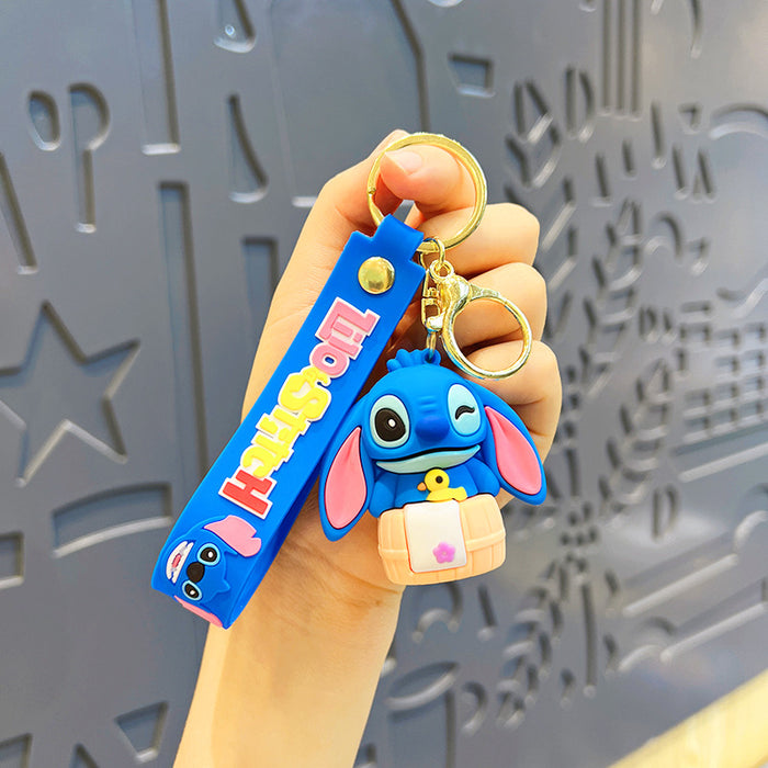 Wholesale   Couple's Cartoon Key Chain Pendant Bag Cute Boys Keychain Decorations  Girls Doll