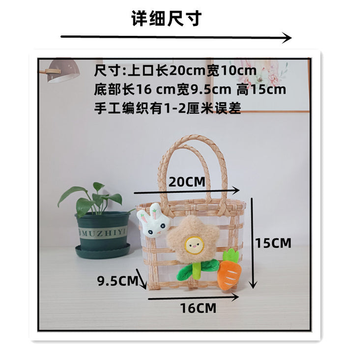 Wholesale Woven bag,  cute plush bag,  basket
