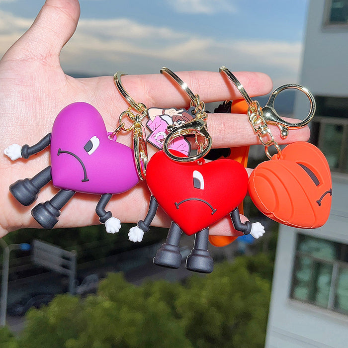 Wholesale Silicone Cartoon Doll Keychain JDC-KC-QiChao061