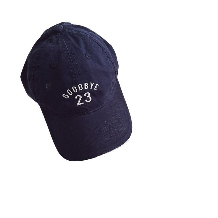 Wholesale High end children's soft top duckbill hat street photography embroidered sun hat outdoor